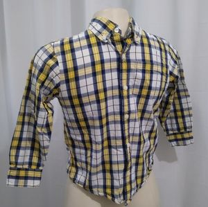 Gymboree Plaid Button Down Dress Shirt Boys 5-6 M